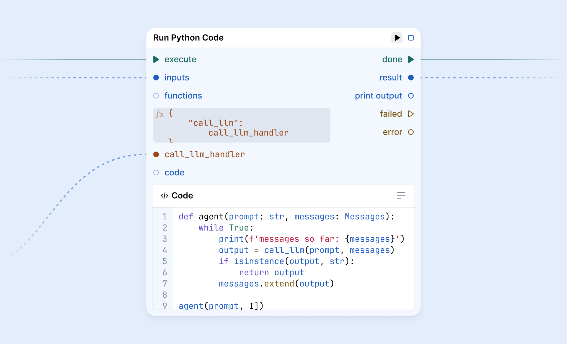 New Python node'