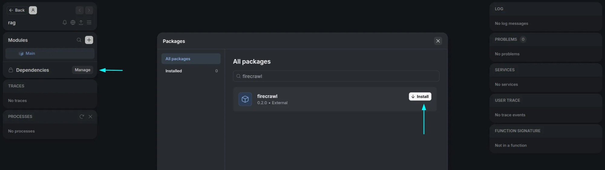 install-firecrawl-package
