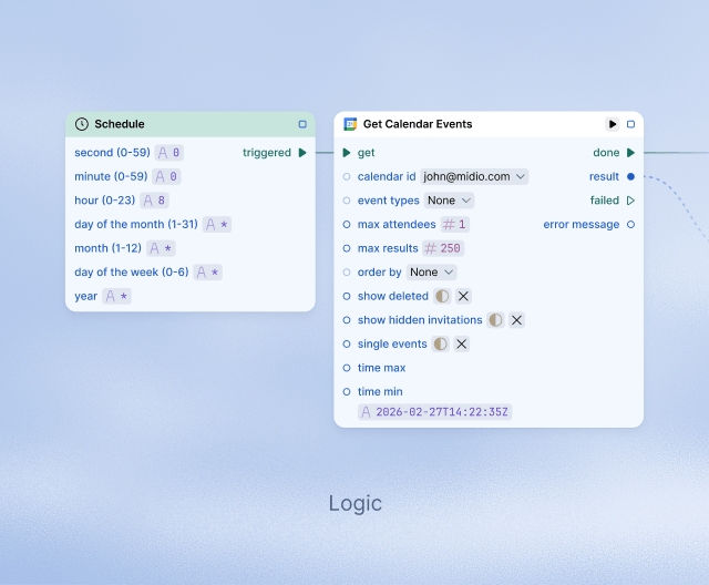 Logic mode view